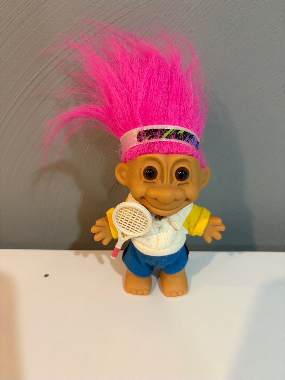 Russ Berrie My Lucky Tennis Player troll doll
